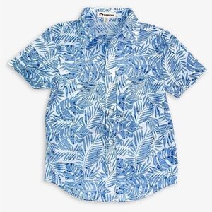 Appaman Blue Palms Day Party Shirt, size 10 NWOT